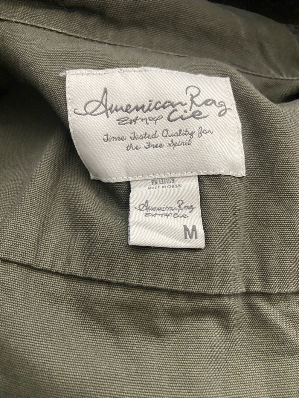 American Rag Olive Utility Drawstring Waist Jacket - Women - Picture 6 of 6